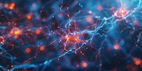 Futuristic Neural Network Connections Powering Brain Health Research to Advance Alzheimer s Treatment