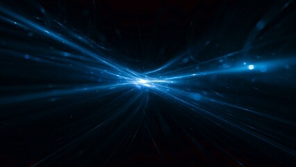 Obraz premium energievoll hell leuchtende Highspeed Internet Verbindungen, Glasfaser, Lichtgeschwindigkeit, FTTH, Breitbandausbau, Datentransfer, Streaming, Multimedia, Perspektive, Daten, Security, blau, schwarz 