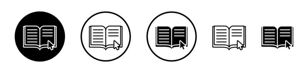 E-learning Icon Set. Symbols for Online Degrees and Virtual Learning.