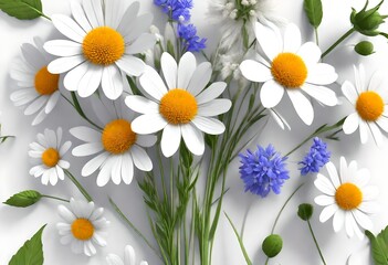 daisies on white 