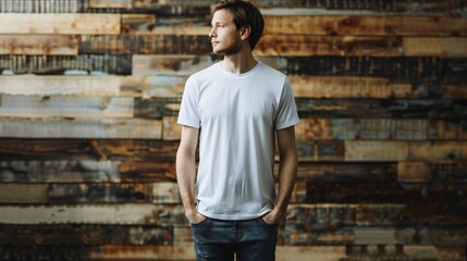 White T-shirt sample machine