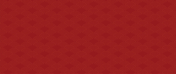 Happy Chinese new year background vector. Luxury wallpaper design with chinese pattern on red background. Modern luxury oriental illustration for cover, banner, website, decor.