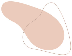 Abstract stain liquid shape. Illustration for design template business presentation, social media, marketing minimalist advertising, flyer, magazine, background.