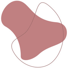 Abstract stain liquid shape. Illustration for design template business presentation, social media, marketing minimalist advertising, flyer, magazine, background.