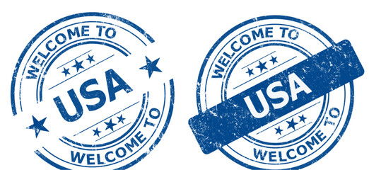 welcome to USA blue old stamp sale	

