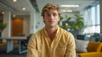Obraz premium Casual Friday in the office: approachable executive