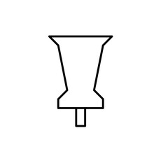 Fototapeta na wymiar pin icon vector symbol illustration 
