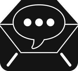 Email support chat icon simple vector. Online call center help. Info app