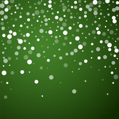 Magic falling snow christmas background. Subtle