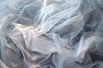 Ethereal wisps of light dancing amidst layers of translucent textures, evoking a sense of serenity and wonder.