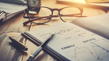 Innovative Office Desk Layout: A Creative Space for Productivity and Planning