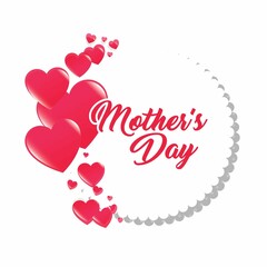 Happy Mothers Day lettering. Handmade calligraphy vector illustration design . Mother's day card background, 12 May special illustration greeting cards design or logo concept.