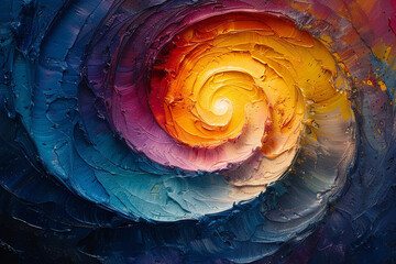 Hypnotic spirals of color swirling into infinity, drawing the viewer into a mesmerizing vortex of abstract beauty.