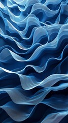 Blue wavy pattern rendered in 3D.
