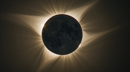 Total solar eclipse: Moon covers Sun.