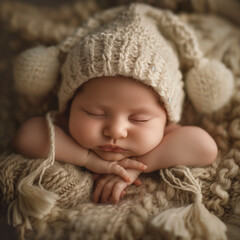 Fototapeta na wymiar 잠자고있는 아기