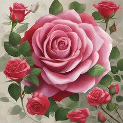 Roses are intended for postcards, printing, Valentine, March 8 and you can use them in different cases