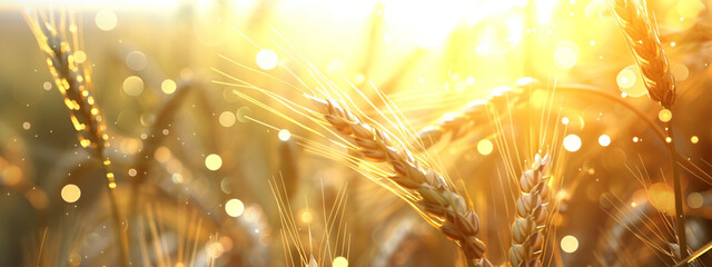 The elegance of nature: isolated ears of wheat in a dance of light and shadow.