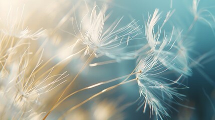 Dandelion Seeds Drifting Away: A Metaphor for Change in Natural Elegance