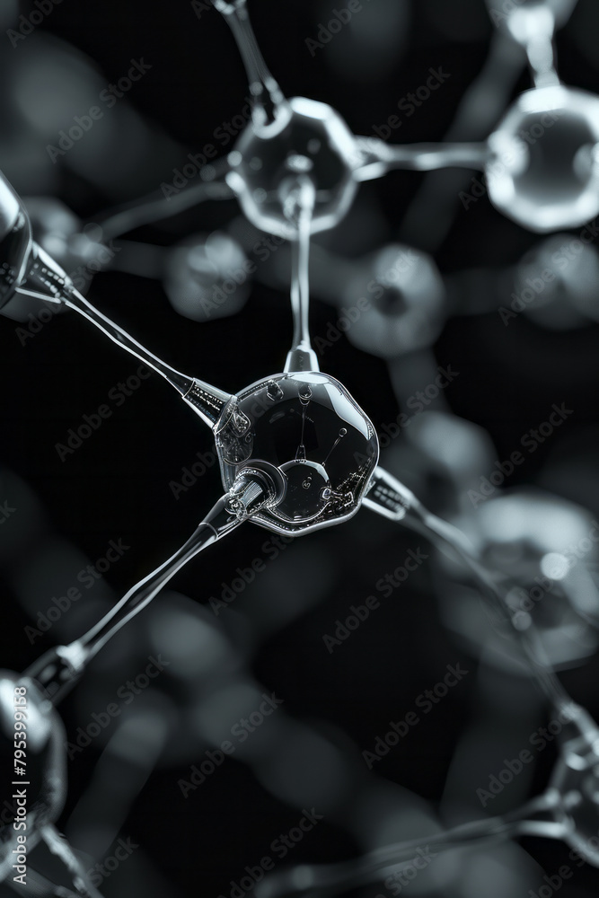 Aufkleber a pattern of nanostructures, their atomic arrangements providing a metallic, shimmering texture,