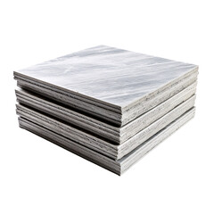 a stack of grey tiles