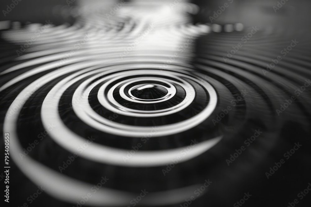 Poster a series of concentric diamonds, their crisp lines forming a hypnotic pattern,
