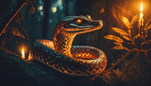 spirit animal snake shamanism by generative ai