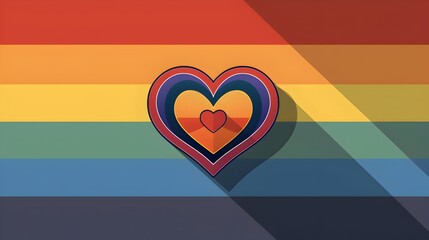 Pride Heart Flag, Celebrating Diversity and Inclusion