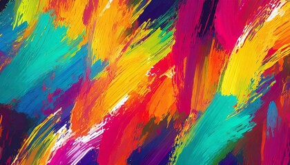 colorful abstract brush stroke painting seamless pattern illustration modern paint line background...