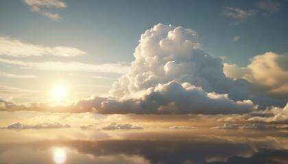 Fototapeta na wymiar cloud modern set realistic 3d renders