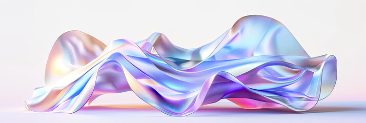 Fototapeta premium Bunte abstrakte und zufällige Wellen und Formen als Hintergrund. 