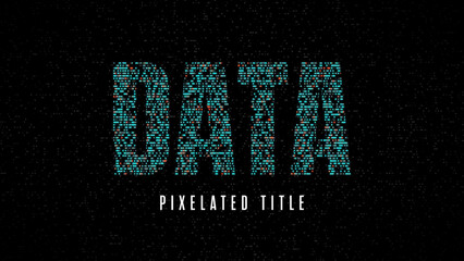 Digital Interlaced Pixel Data Title