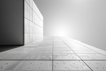 Obraz premium A crisp white canvas, pristine and clear, allowing any content to stand out sharply,