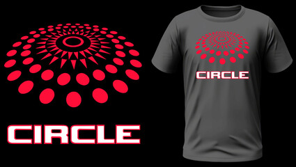 Circle t-shirt design concept