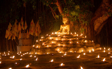 Visakha Bucha Day in Chiang Mai ,Thailand
