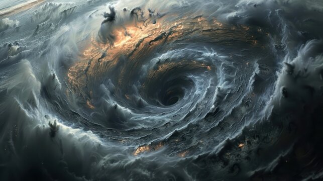 Massive Storm Brewing in the Middle of the Ocean