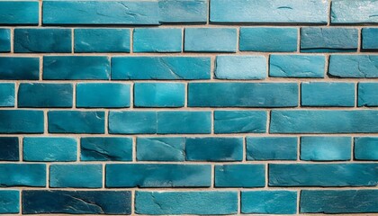 a close up of an electric blue brick wall with a beautiful pattern resembling azure rectangles the brickwork creates a stunning aqua stone wall flooring