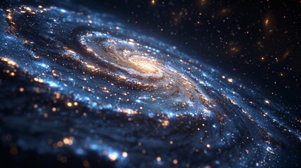 Galaxy: A 3D illustration of the Milky Way galaxy, highlighting its central bulge and spiral arms