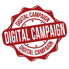 Digital campaign grunge rubber stamp