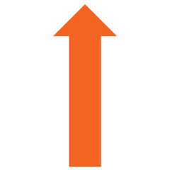 up orange arrow illustration