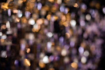 Background of blurred gold and silver color elements