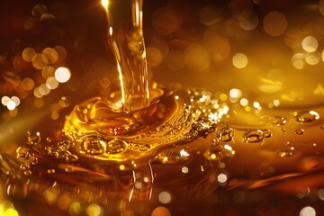 Lose yourself in the velvety richness of liquid honey, its tantalizing aroma enveloping you in a world of sweetness