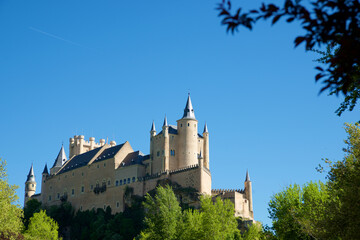 Fototapeta na wymiar Alcazar castle in Segovia city, Spain.