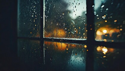 closeup through window rainy day water hd background wallpaper desktop wallpaper