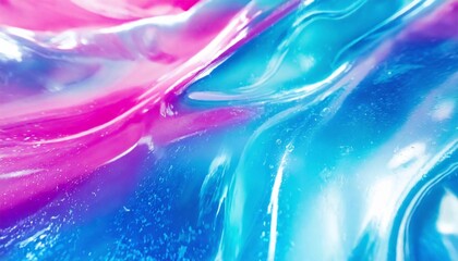 holographic background fluid metallic texture in blue and pink hues perfect for background and abstract design use