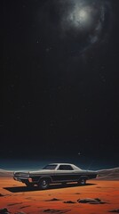 Fototapeta na wymiar Car vehicle space star.
