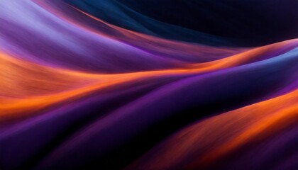 a purple orange and blue abstract grainy background smooth curves light black and orange emotive...