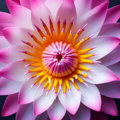 Obraz premium Delicate pink lotus blossom, isolated on white, showcases nature's floral beauty