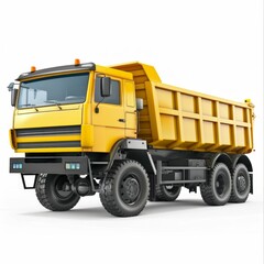 Fototapeta na wymiar Heavy Duty Dump Truck Ready for Construction Work. Generative ai
