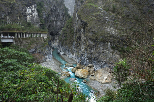 Swallow Grotto, aka Yanzikou, of Taroko National Park in Hualien, Taiwan